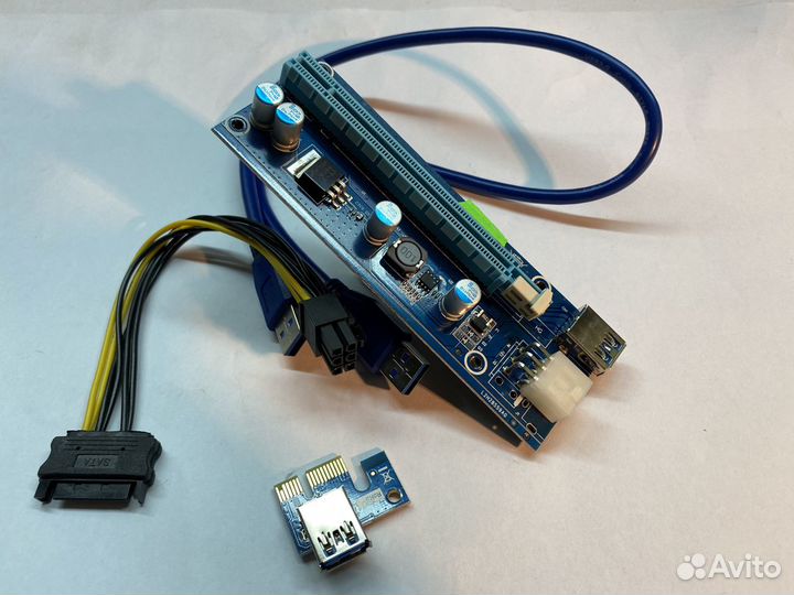 Райзер 6pin Riser pci-e x16 usb - 60см