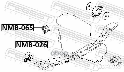 Сайлентблок передней подушки двигателя Nissan