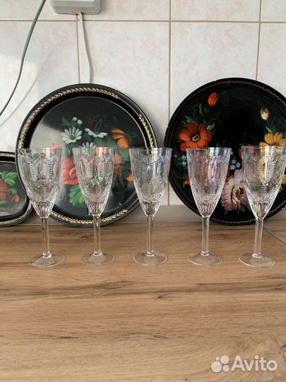 Фужеры, рюмки хрустальные времен СССР