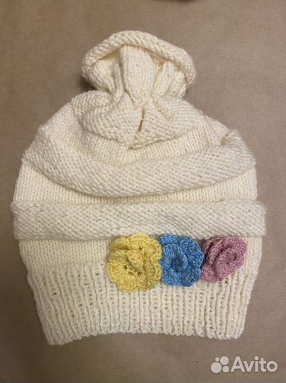Шапка+шарф для девочки