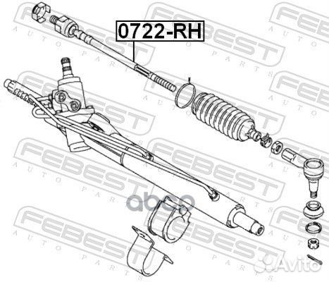 Тяга рулевая перед прав лев Febest