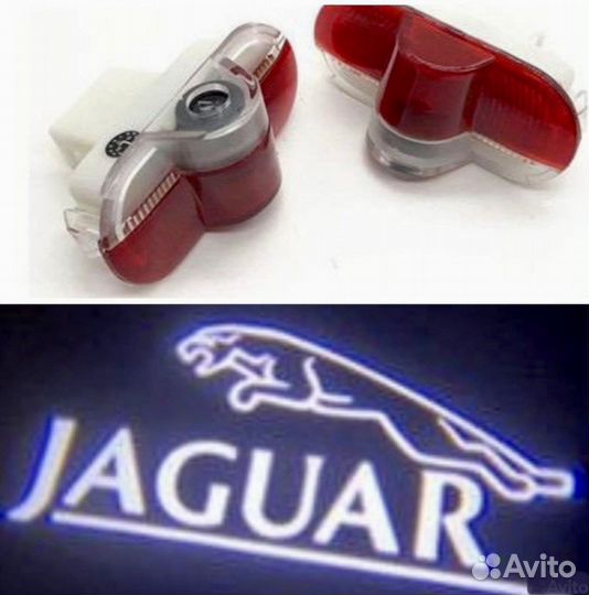 Проекция подсветка в двери Jaguar Ягуар