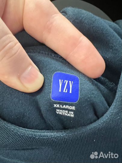 Худи Yeezy Gap XXL Бирюзовый б/у