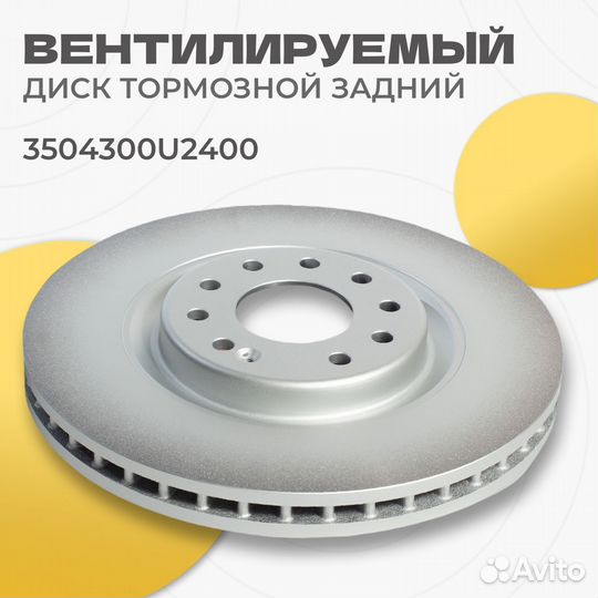 Диски тормозные задние JAC JS6 оригинал