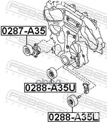 Ролик обводной 0288-A35L Febest