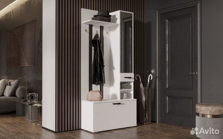 Прихожая Ника Вешалка с зеркалом вз910