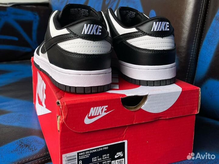 Кроссовки Nike SB Dunk Low White Black