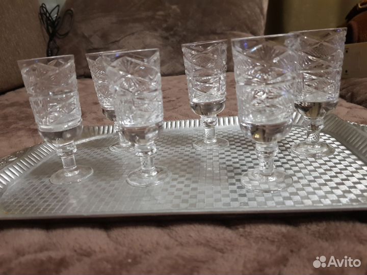 Хрустальные рюмки СССР