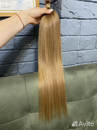 Волосы для наращивания на лентах капсулах