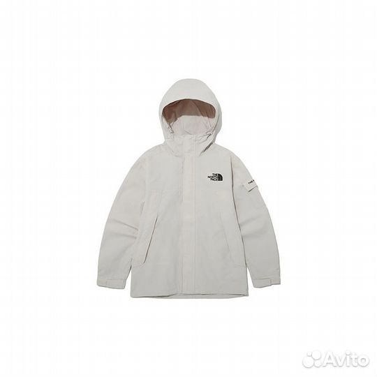 THE north face Jacket Unisex Off-white + Gift Bag (50 (L)