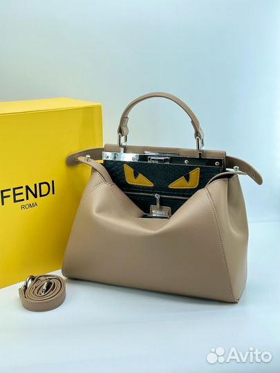 Сумка натуральная кожа женская Fendi