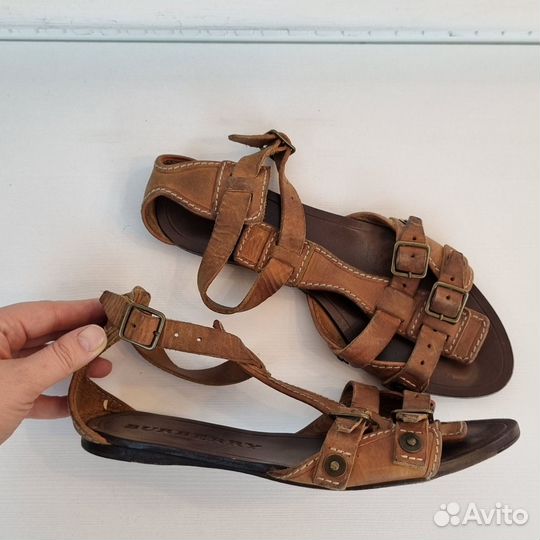 Сандалии burberry 39 размер оригинал босоножки
