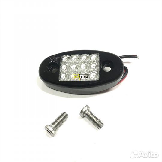 Подсветка овальная 12 светодиодов rgddome-BLU