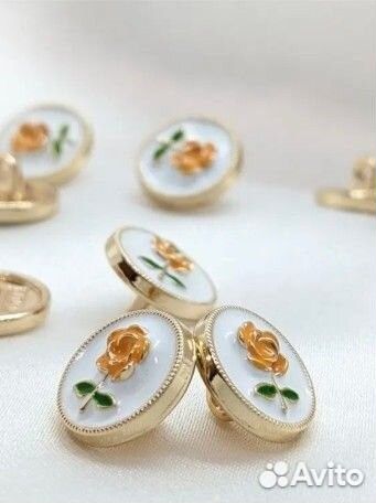 Пуговицы дизайнерские 12 мм металл