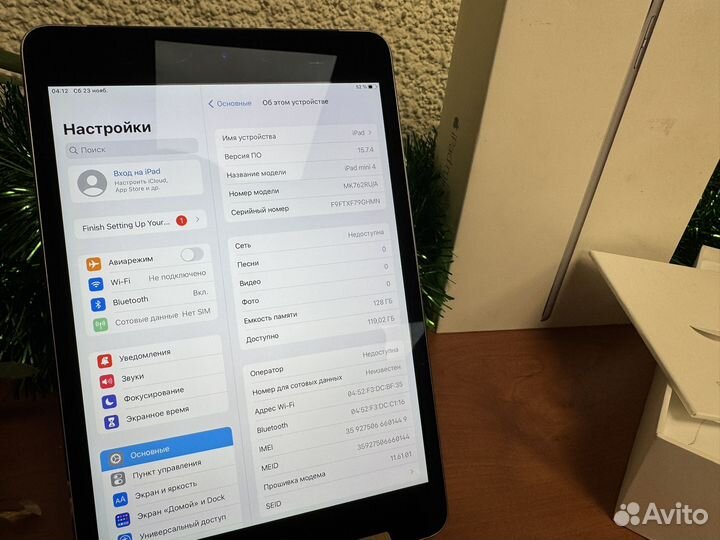 iPad mini 4 128gb с Сим-картой #548