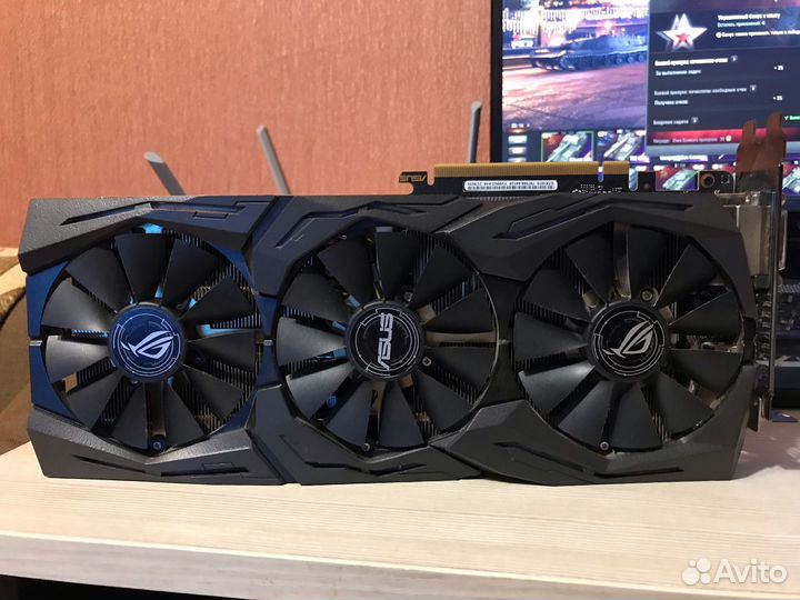 Видеокарта nVidia GeForce GTX 1070 asus ROG