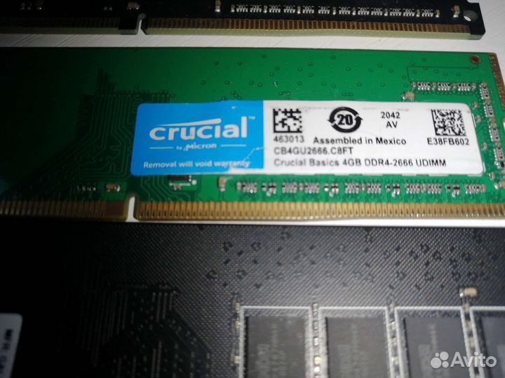 Оперативная память ddr4 4gb