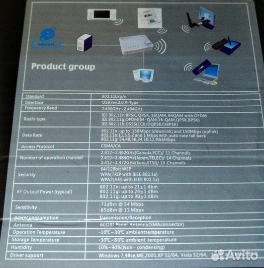 Kasens 990wg usb wifi усилитель с антенной