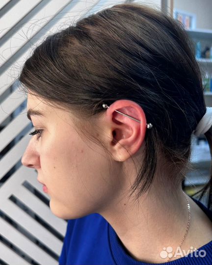 Пирсинг/даунсайз/прокол ушей деткам