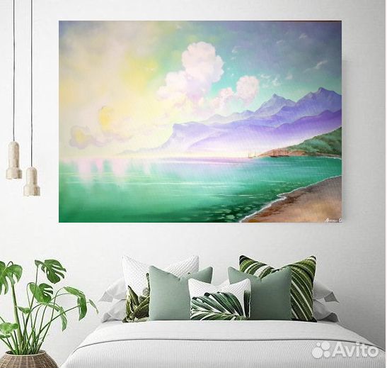 Картина маслом на холсте копия Айвазовского Штиль