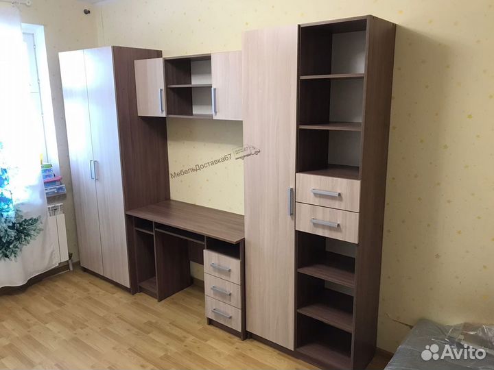 Стол компьютерный Уголок школьника Волна 2,4 (2,8)