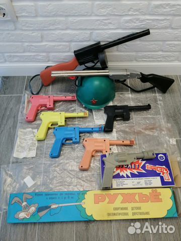 Игрушка СССР автомат ппш пистолет ружье