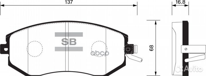 SP1553SNS колодки дисковые передние Subaru Imp