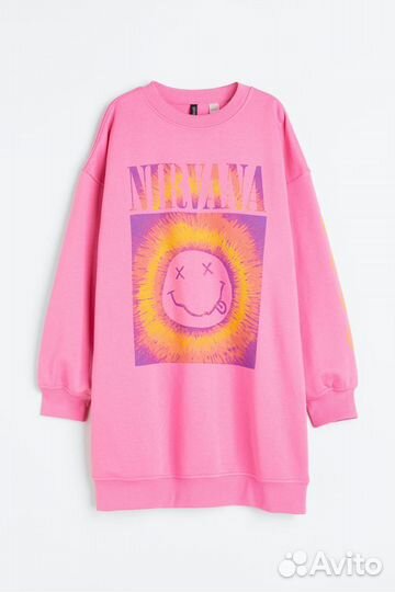 Платье свитшот H&M Nirvana Oversized