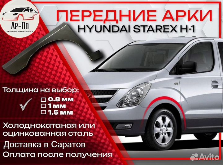 Ремонтные арки на Hyundai Starex H-1 передние