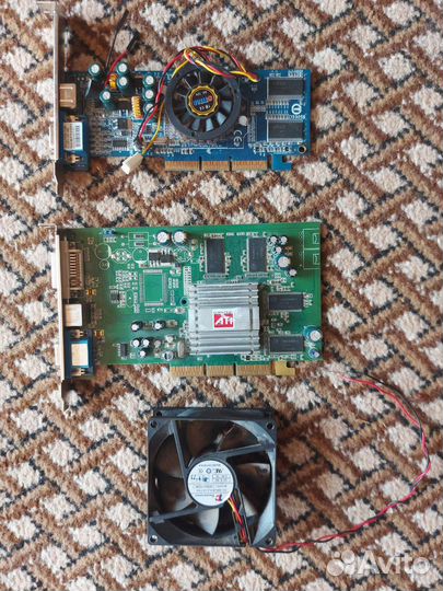 Видеокарты AGP старые 128 Мб и 256 Мб