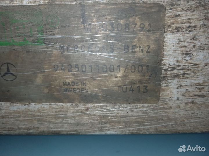 Интеркулер Мерседес Актрос Самосвал 9425010901