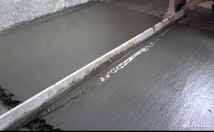 Заливка стяжки пола