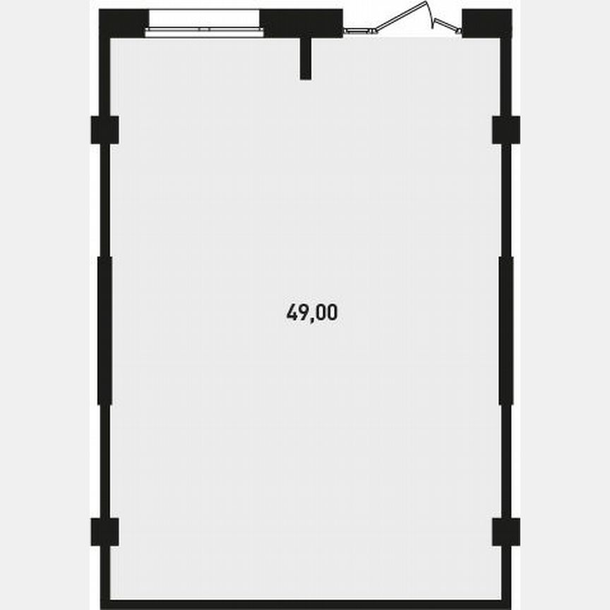 Квартира-студия, 49 м², 1/18 эт.