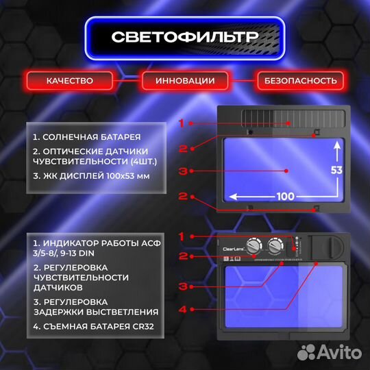 Сварочная маска element argon