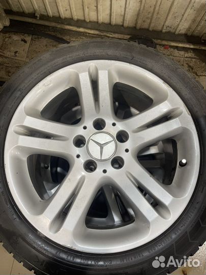 Диски r17 на mercedes бу c резиной зима