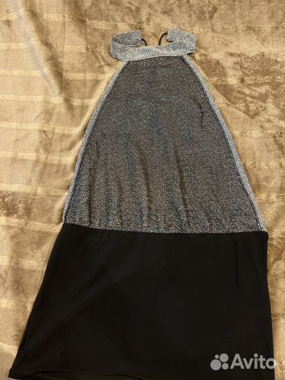 Топ с открытой спиной люрекс