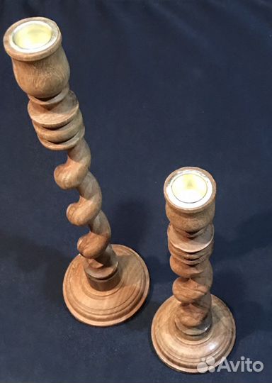 Подсвечник из дерева