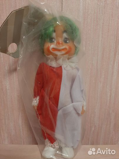 Кукла гдр. Клоун гдр. Новый в упаковке