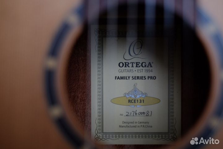 Гитара классическая Ortega rce 131 с подключением