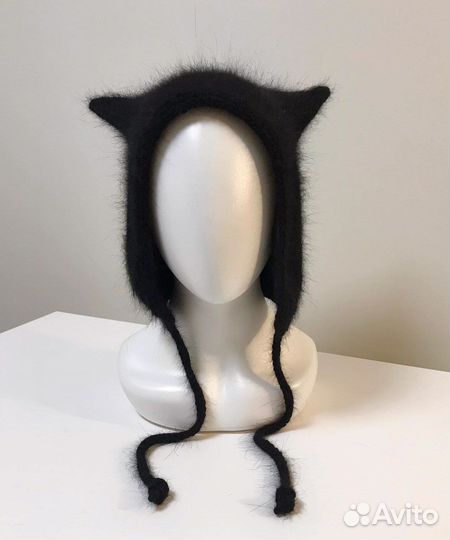 Шапка с кошачьими ушками/Чепчик с ушками