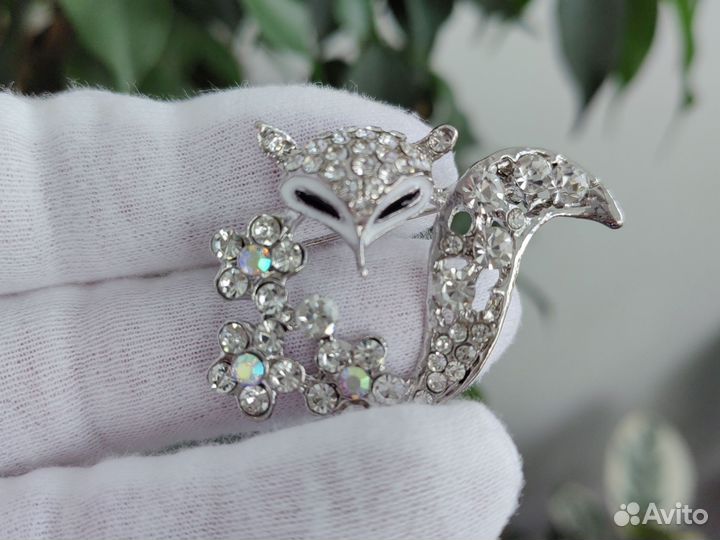 Брошь Бриллиантовая Лисичка