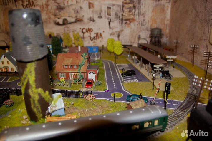 Железная дорога в миниатюре. Диорама