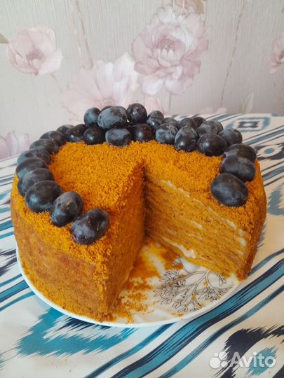 Домашний торт медовик