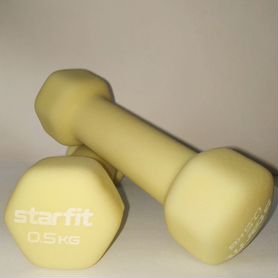 Неопреновые гантели 0,5кг. Starfit 2шт