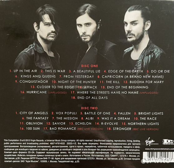CD компакт диск Thirty Seconds To Mars