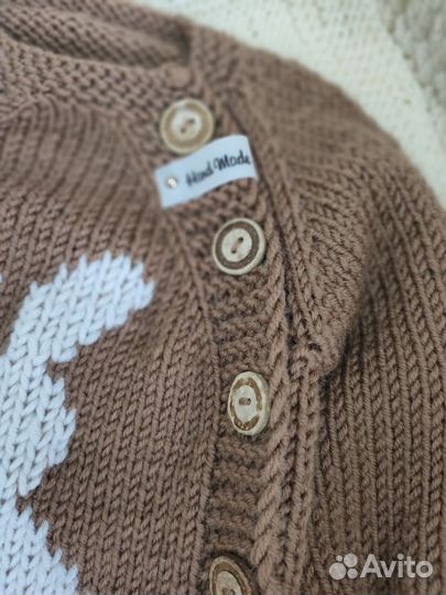 Комбинезон вязаный ручной работы