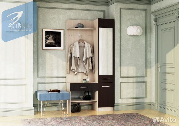 Домино-2У Прихожая Дуб молочный Венге