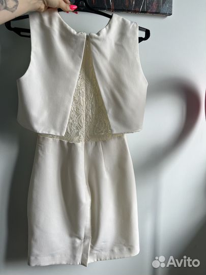 Коктейльное платье белое Miss Selfridge