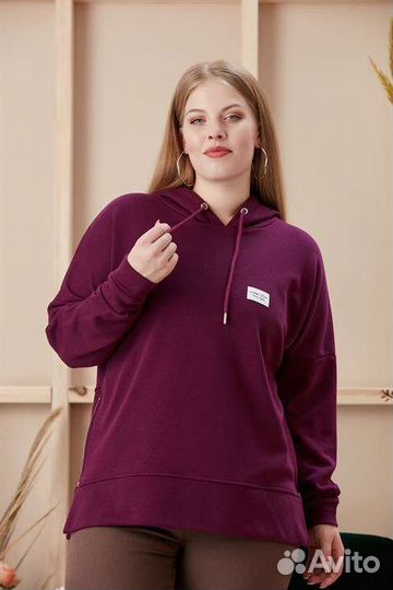 Свитшот толстовка RMG,в размере плюс