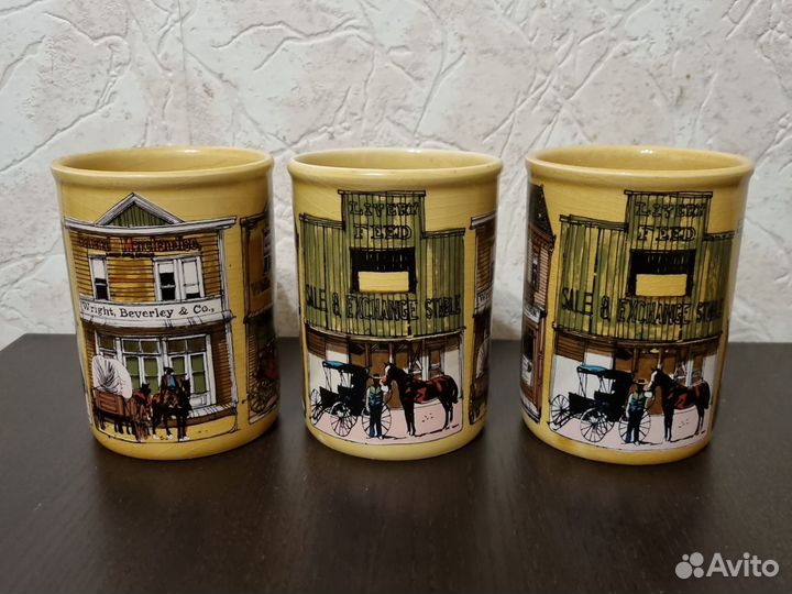 Винтажные сувенирные кружки Enesco (Япония, 1980)